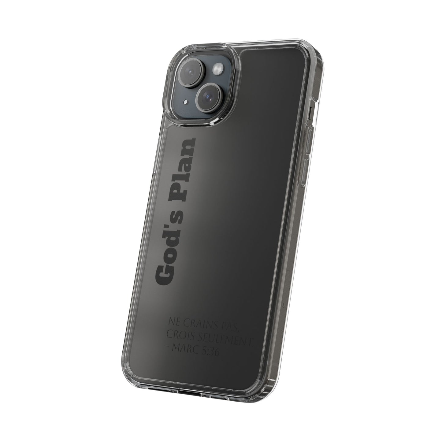 God's Plan – Coque Transparente | Coque de Téléphone Personnalisée, Style Minimaliste, Protection Durable, Cadeau Parfait