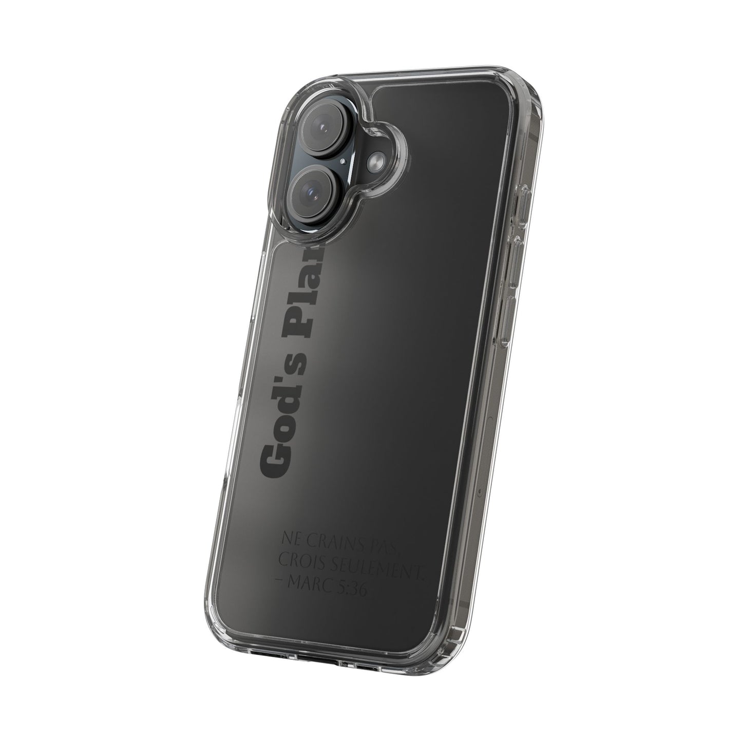 God's Plan – Coque Transparente | Coque de Téléphone Personnalisée, Style Minimaliste, Protection Durable, Cadeau Parfait