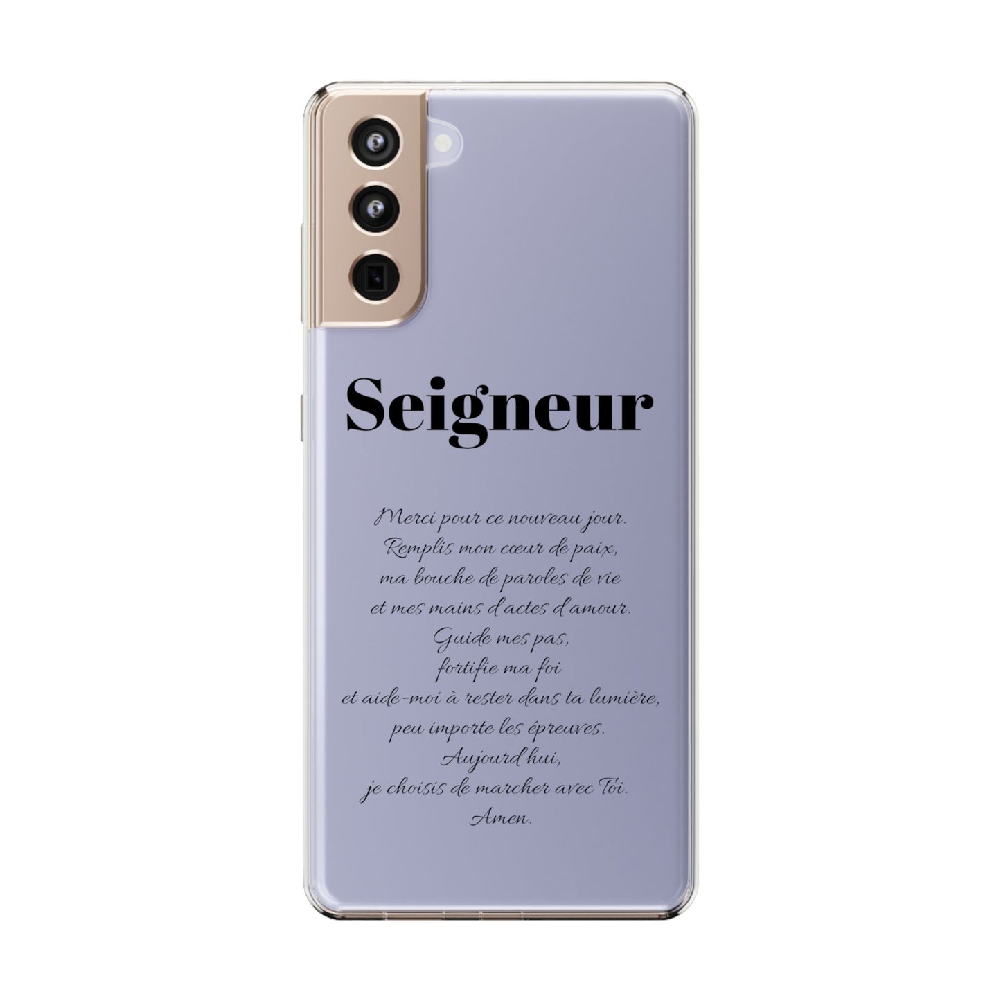 Coques de téléphone élégantes et transparentes avec citation inspirante, cadeau parfait pour toutes les occasions