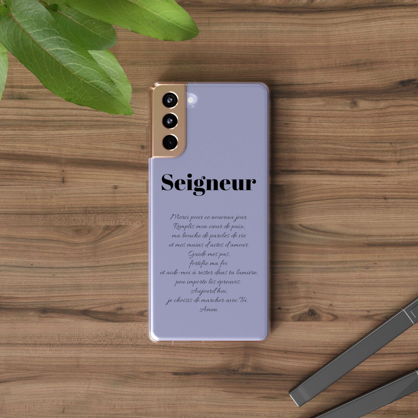 Coques de téléphone élégantes et transparentes avec citation inspirante, cadeau parfait pour toutes les occasions