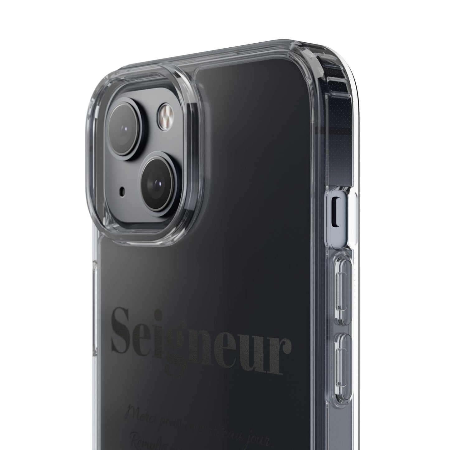 Coques de téléphone élégantes et transparentes avec citation inspirante, cadeau parfait pour toutes les occasions