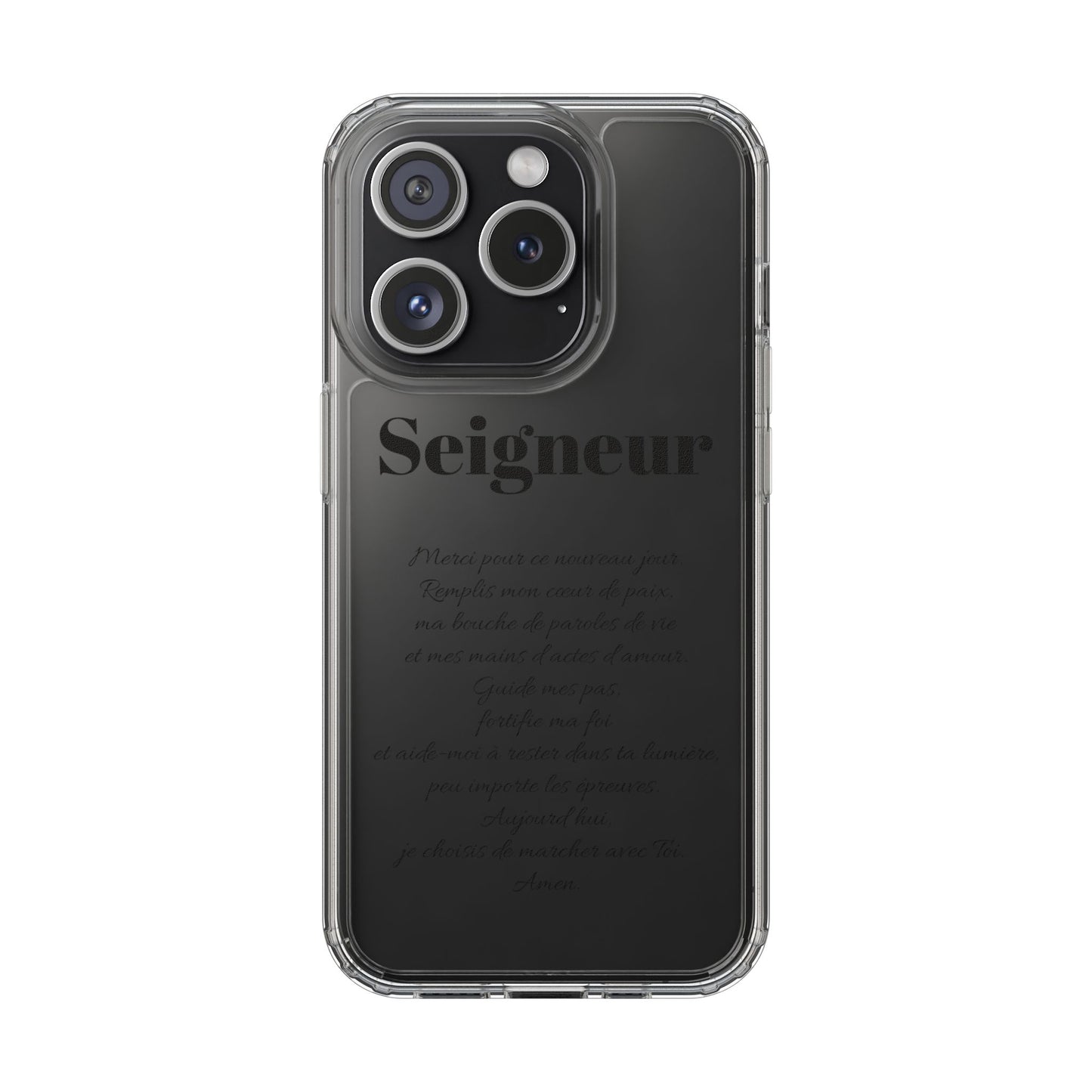 Coques de téléphone élégantes et transparentes avec citation inspirante, cadeau parfait pour toutes les occasions
