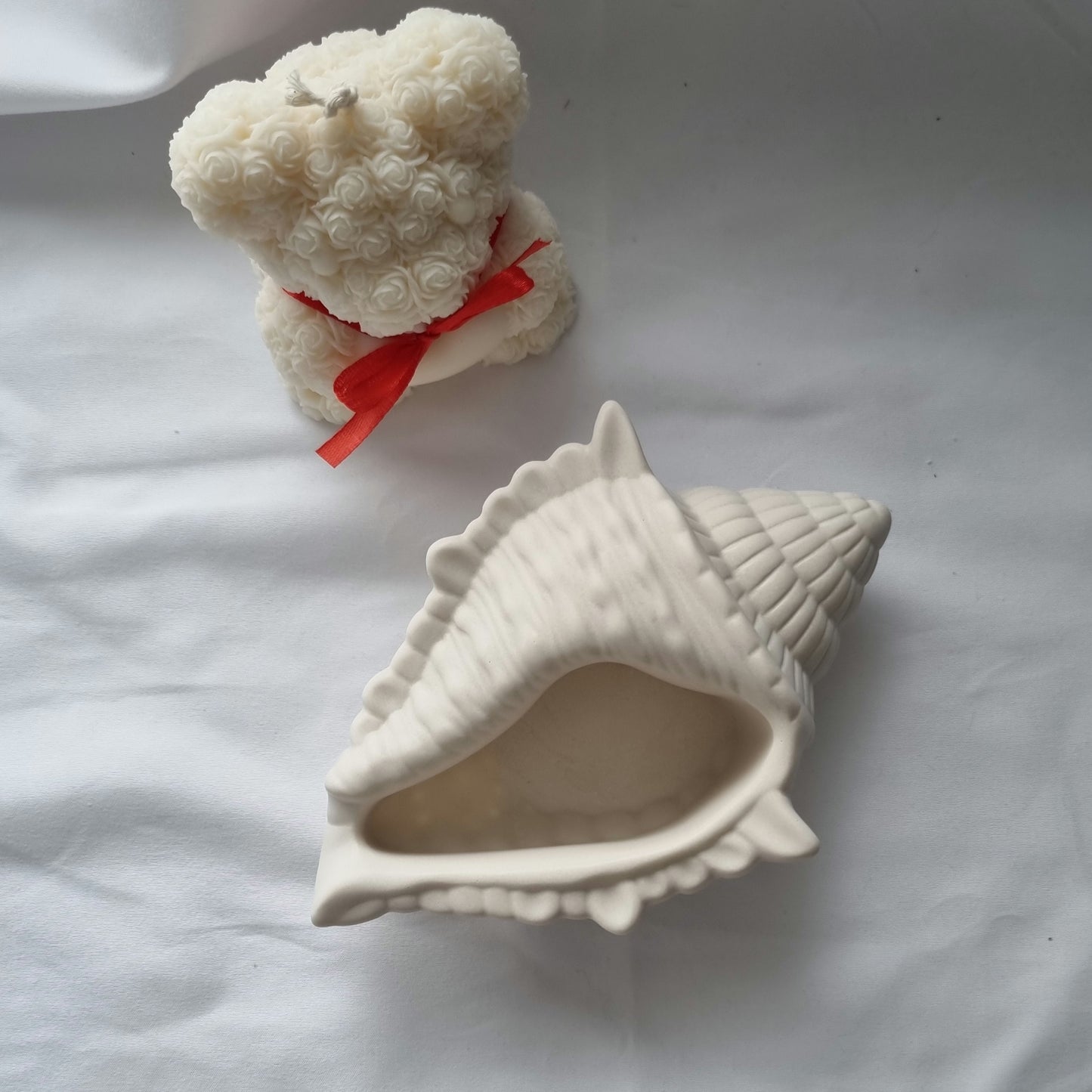 Handmade Jesmonite Shell Pot