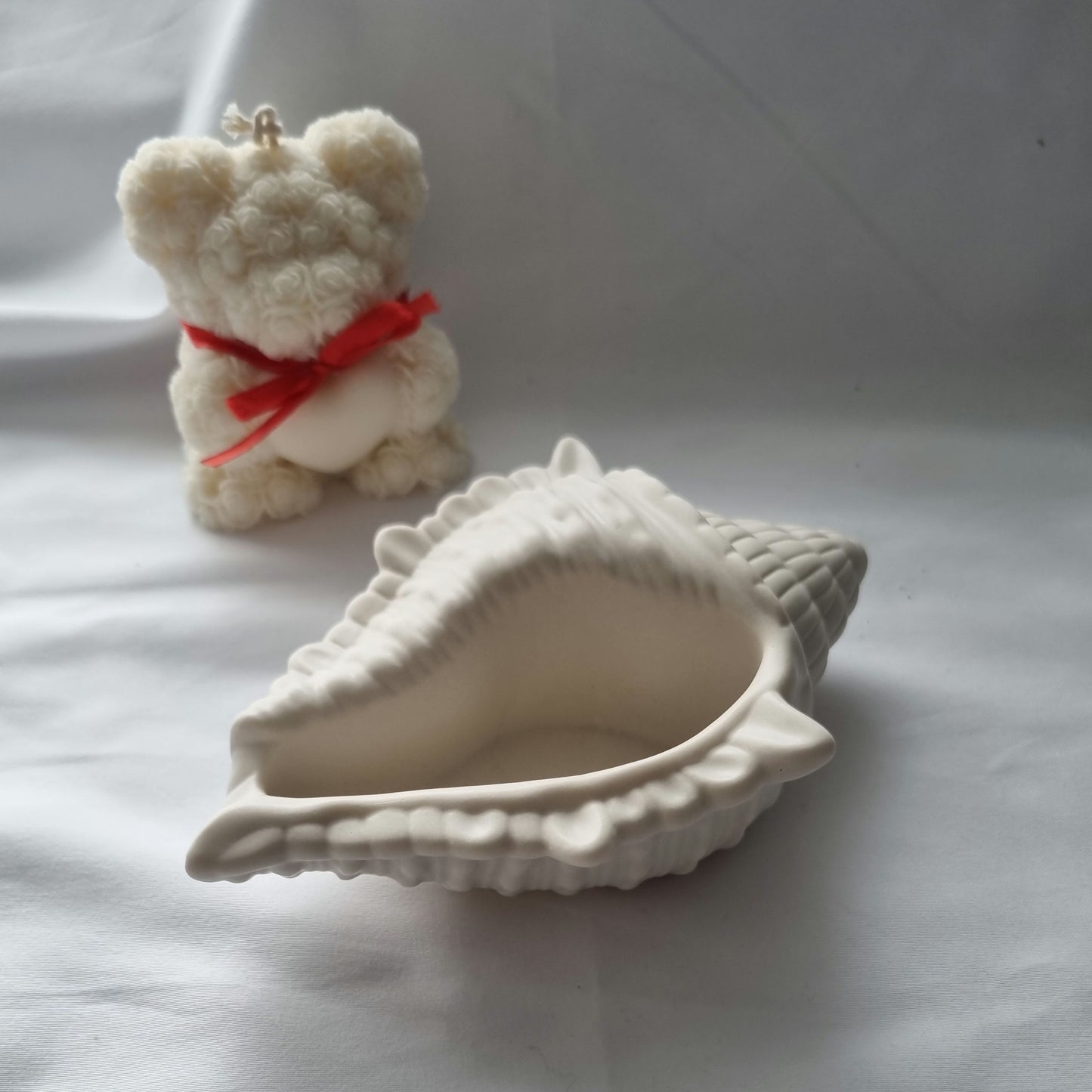 Handmade Jesmonite Shell Pot