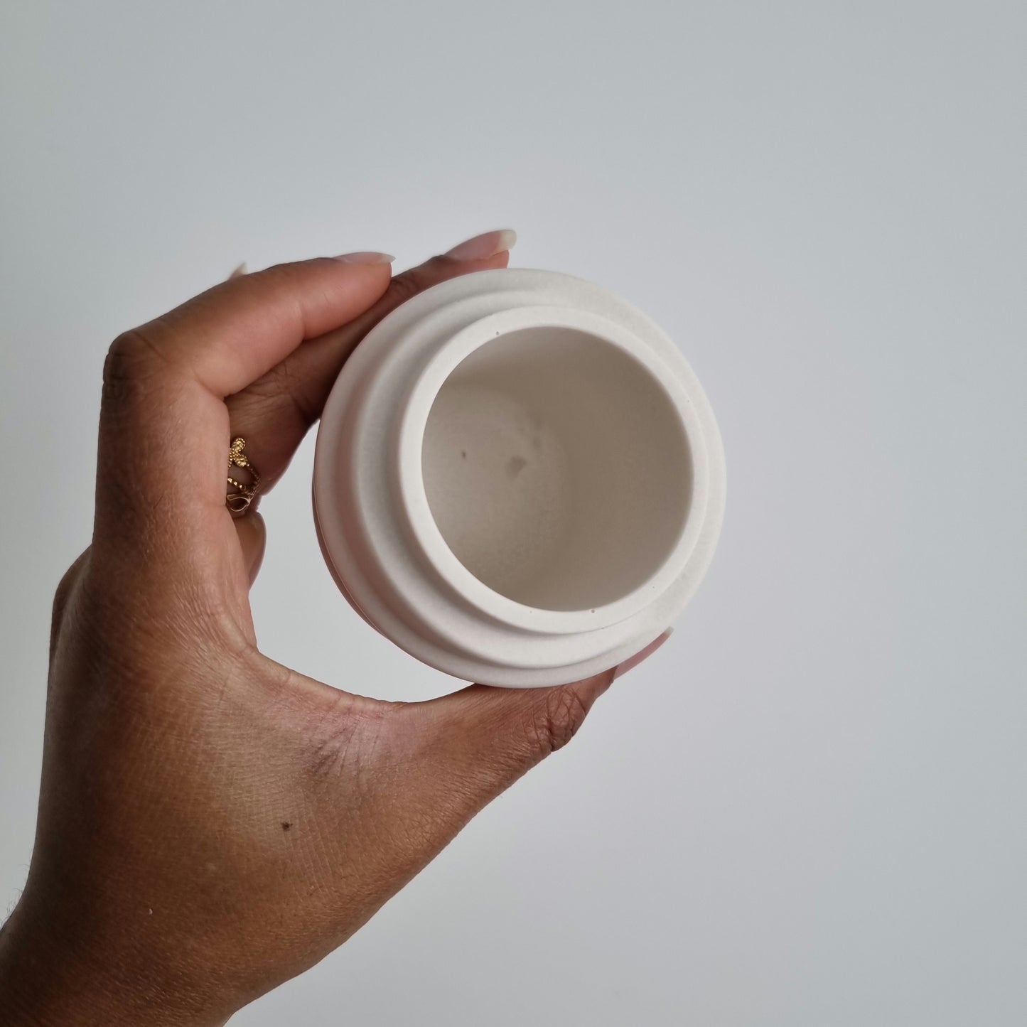 Handmade Jesmonite Strip Pot