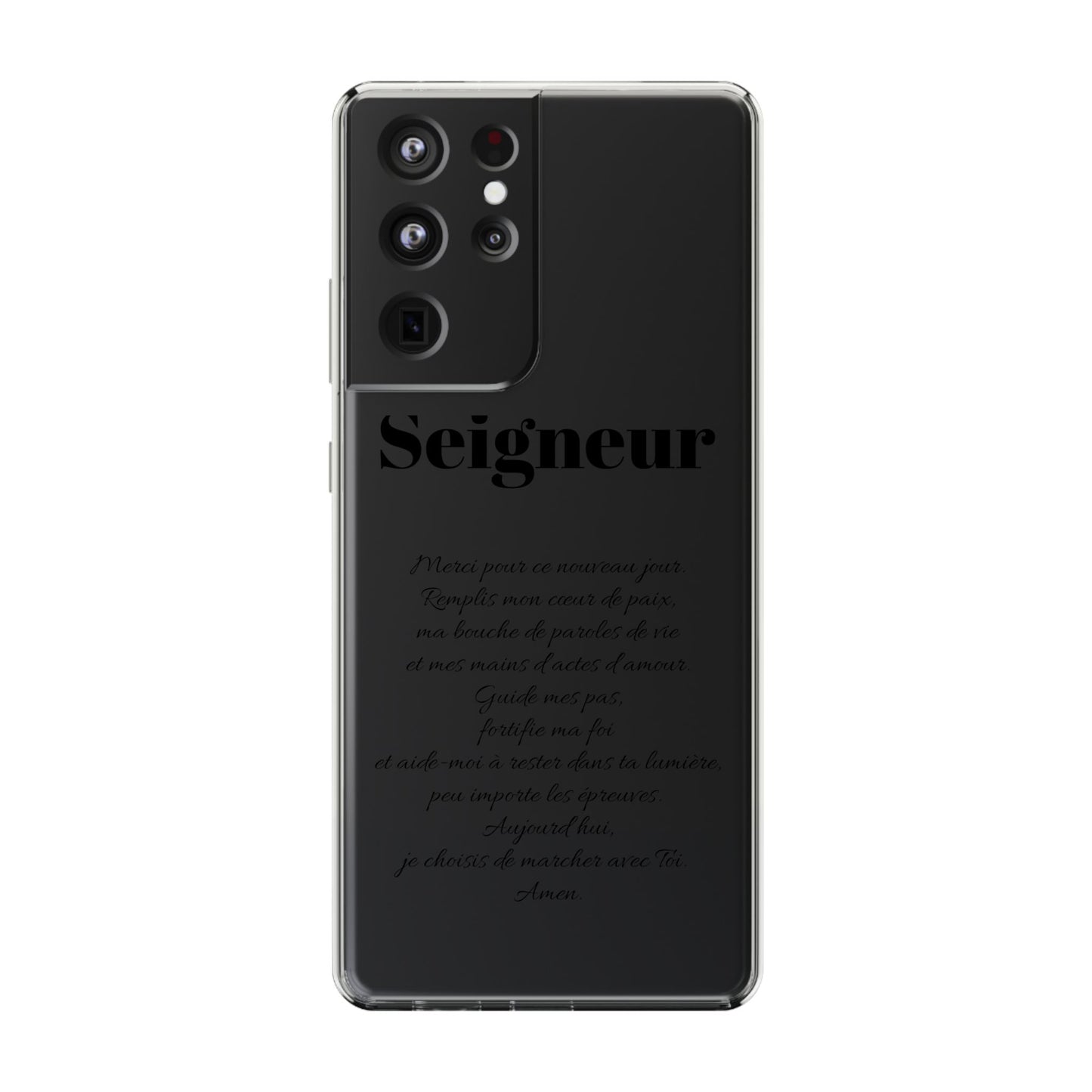 Coques de téléphone élégantes et transparentes avec citation inspirante, cadeau parfait pour toutes les occasions