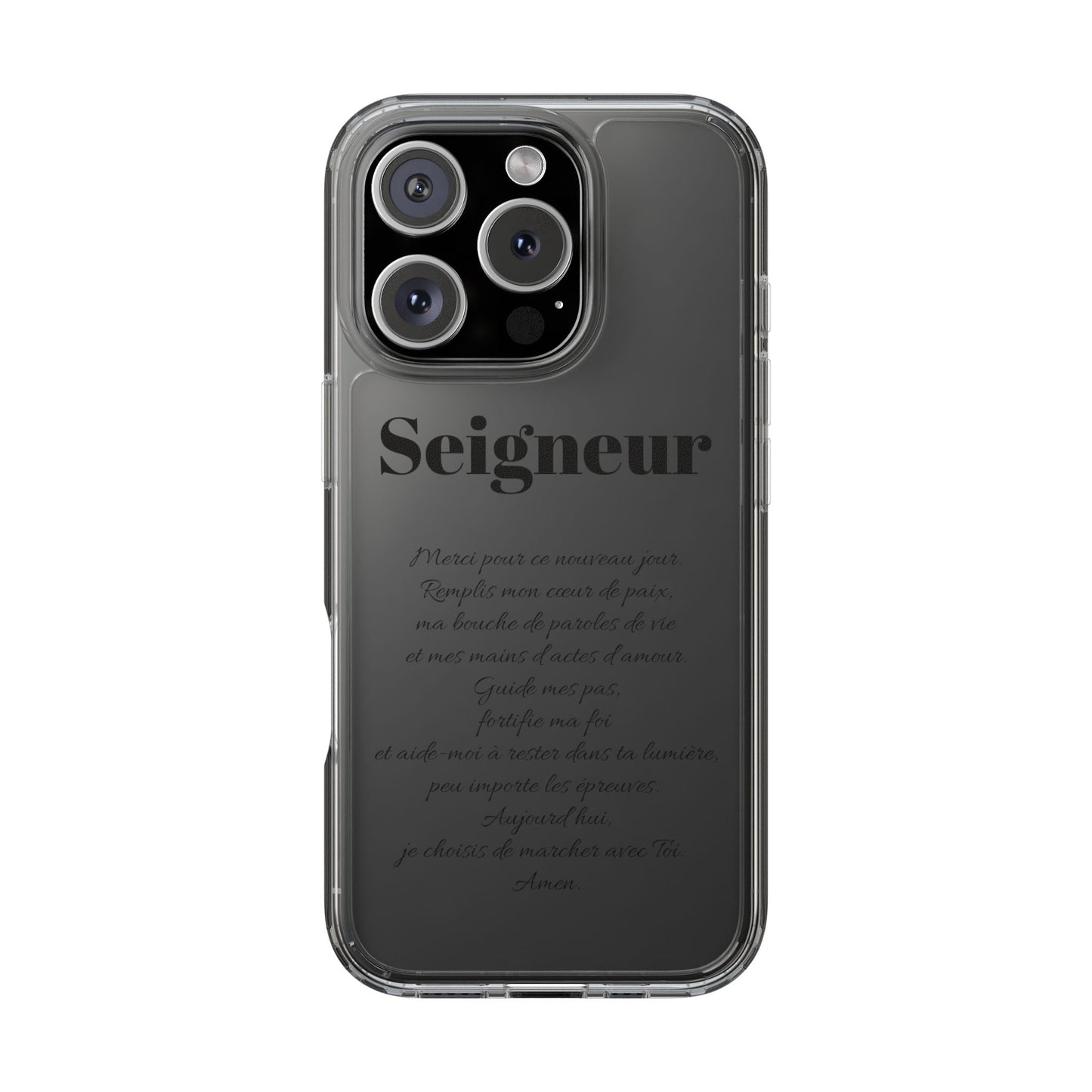 Coques de téléphone élégantes et transparentes avec citation inspirante, cadeau parfait pour toutes les occasions