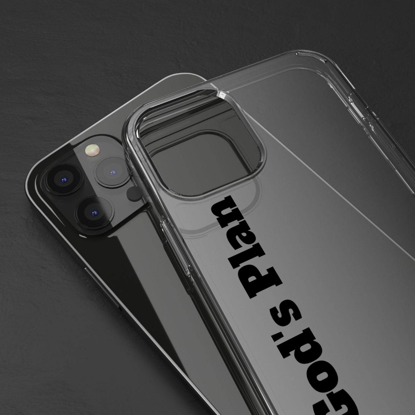 God's Plan – Coque Transparente | Coque de Téléphone Personnalisée, Style Minimaliste, Protection Durable, Cadeau Parfait