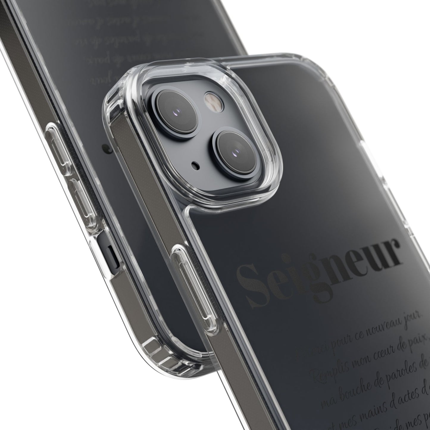 Coques de téléphone élégantes et transparentes avec citation inspirante, cadeau parfait pour toutes les occasions