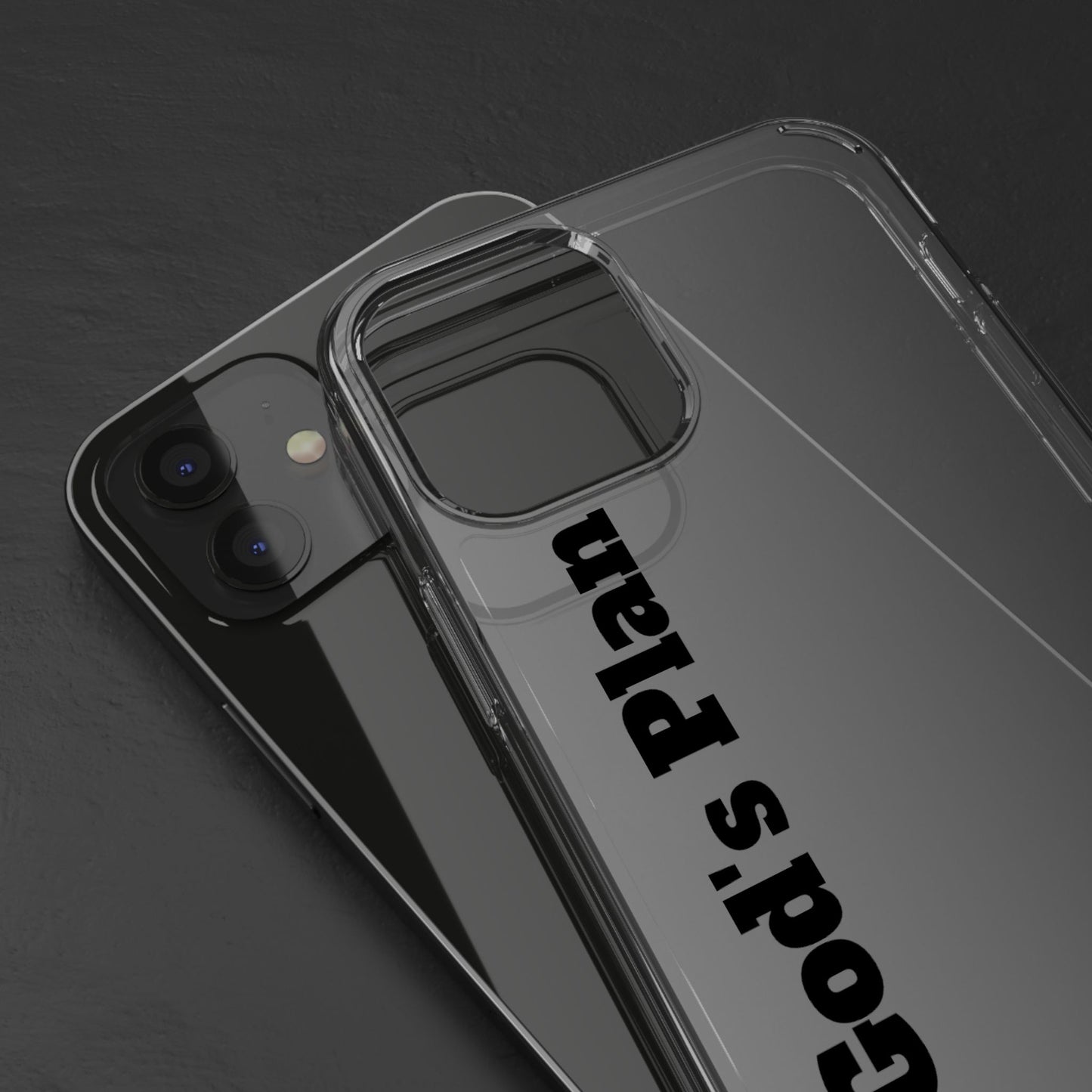 God's Plan – Coque Transparente | Coque de Téléphone Personnalisée, Style Minimaliste, Protection Durable, Cadeau Parfait