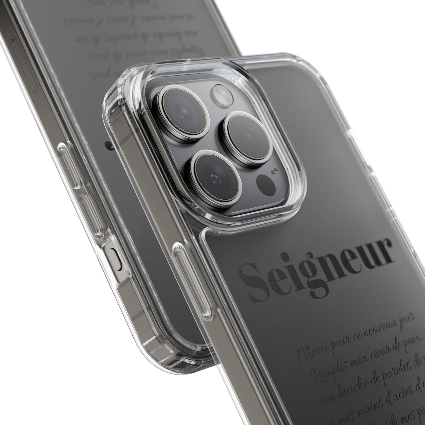 Coques de téléphone élégantes et transparentes avec citation inspirante, cadeau parfait pour toutes les occasions