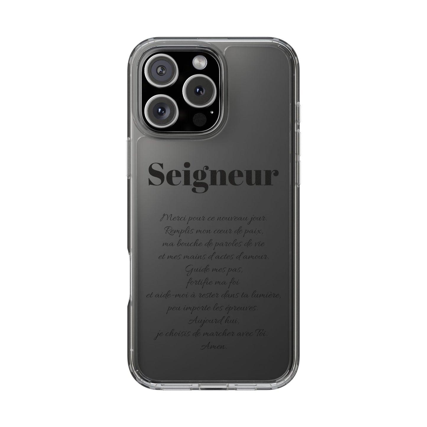 Coques de téléphone élégantes et transparentes avec citation inspirante, cadeau parfait pour toutes les occasions