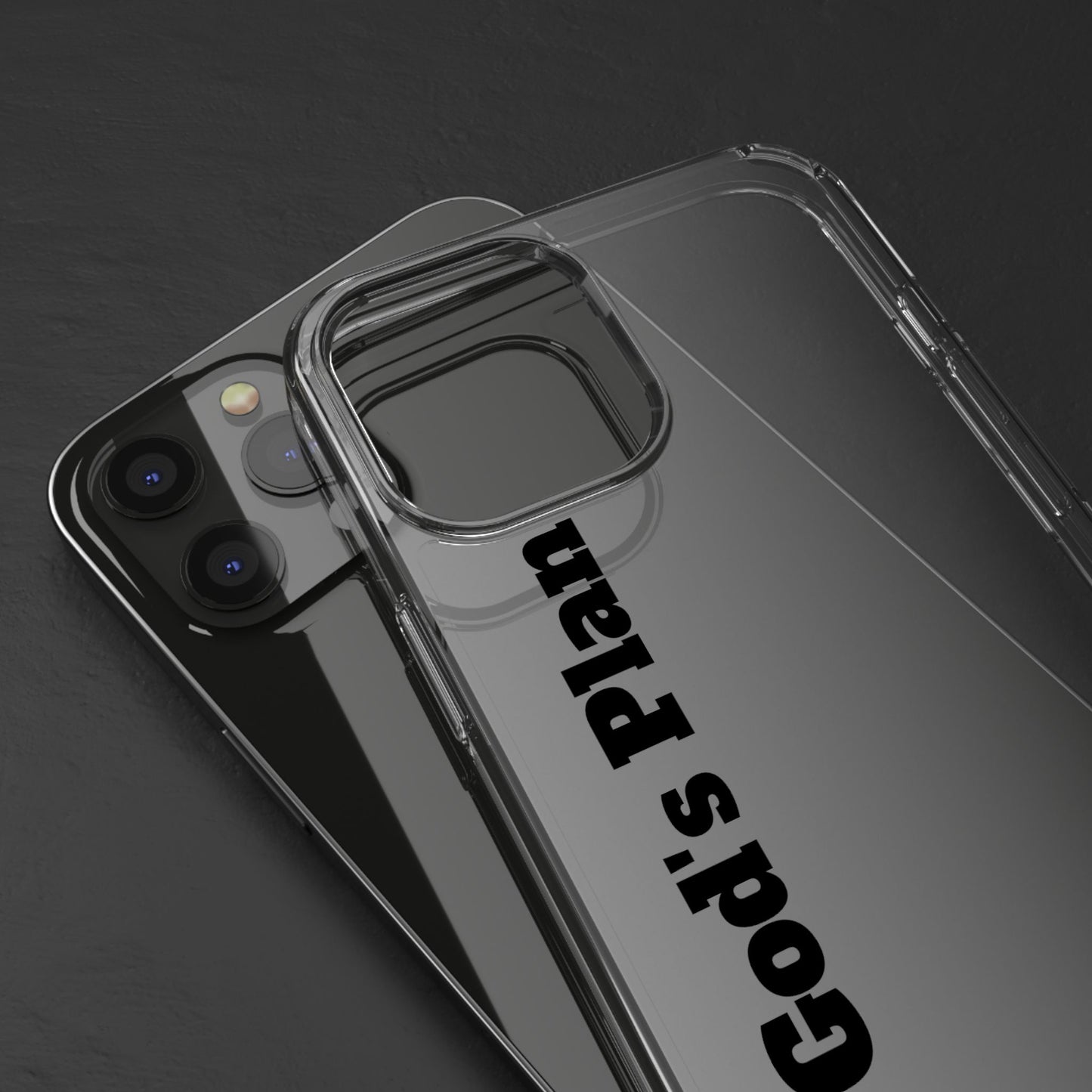 God's Plan – Coque Transparente | Coque de Téléphone Personnalisée, Style Minimaliste, Protection Durable, Cadeau Parfait