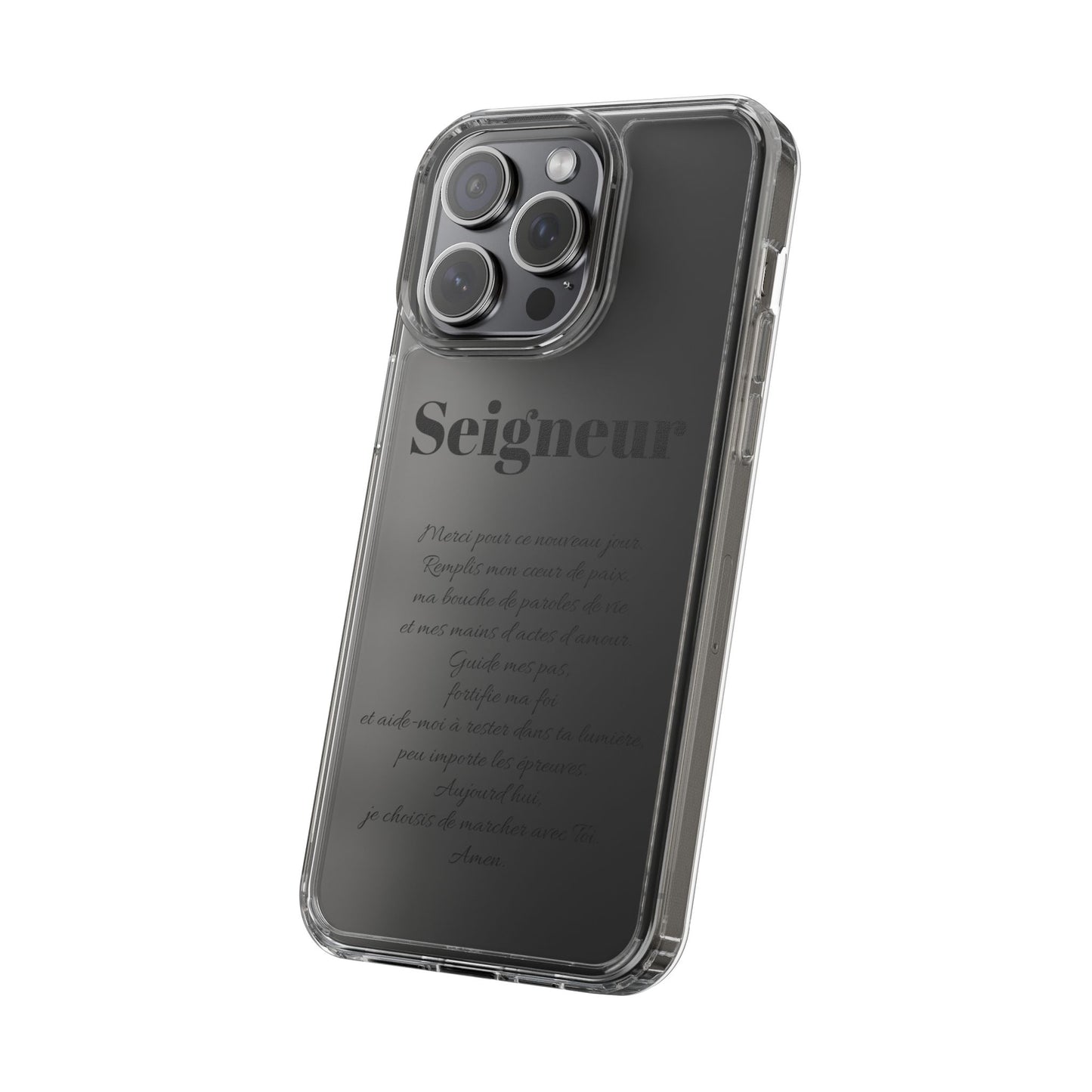 Coques de téléphone élégantes et transparentes avec citation inspirante, cadeau parfait pour toutes les occasions