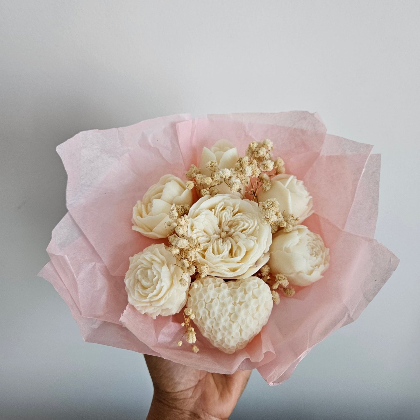 Bouquet de Fleurs Bougies Parfumés avec pot Jesmonite - Bel Jewelry and CO