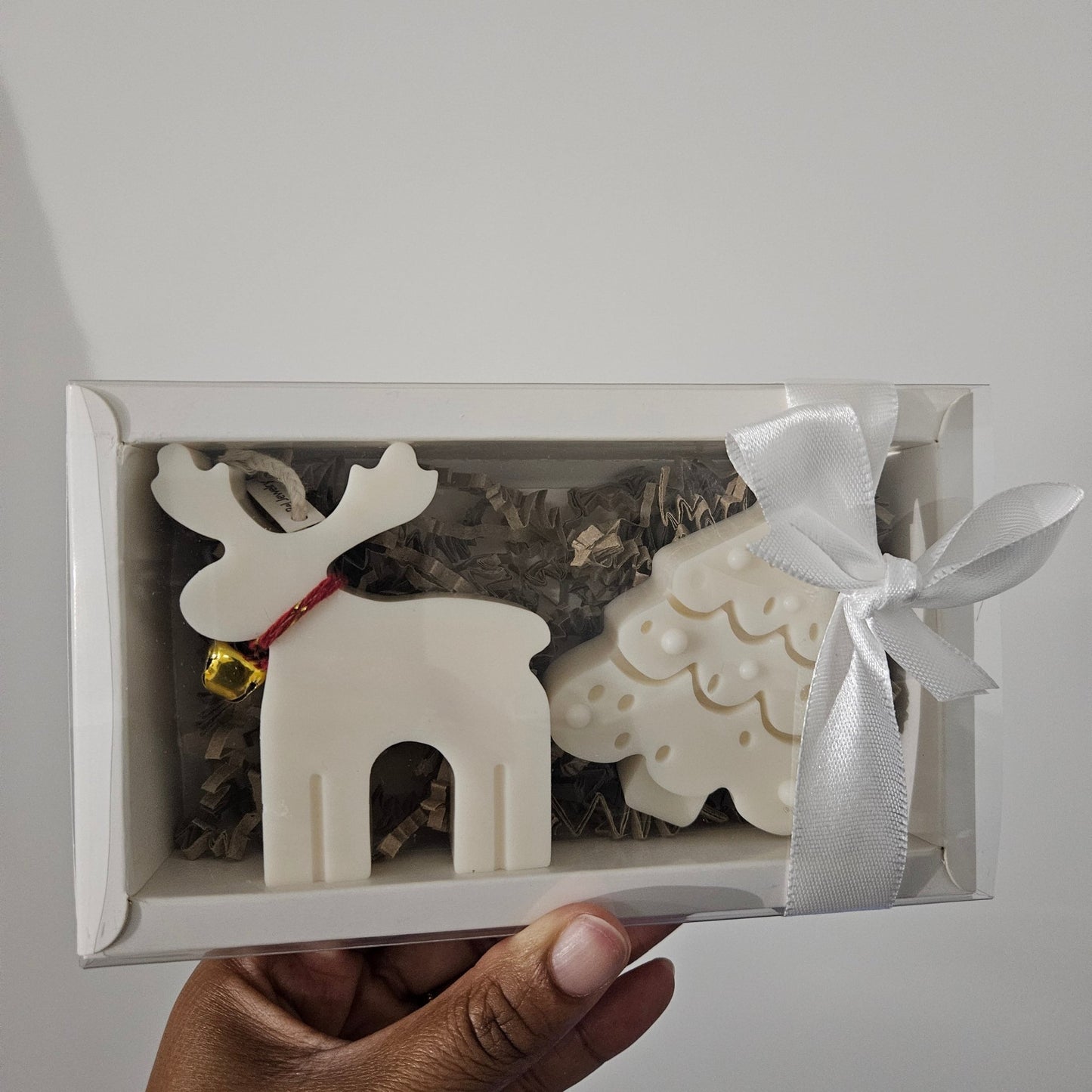 Box Bougie Duo Cerf et Sapin - Bel Jewelry and CO
