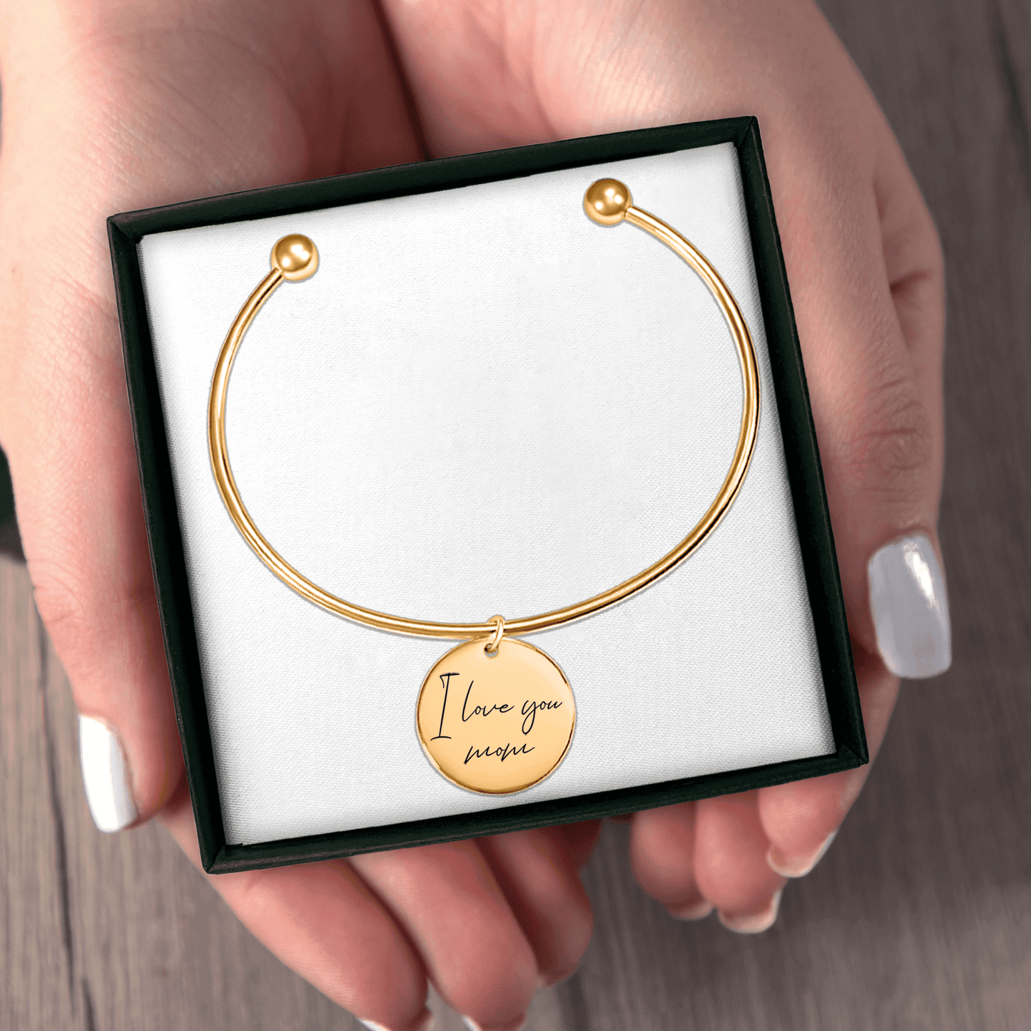 Bracelet Ecriture Manuscrite personnalisable en acier inoxydable | Gravure offerte | Waterproof et hypoallergénique - Bel Jewelry and CO