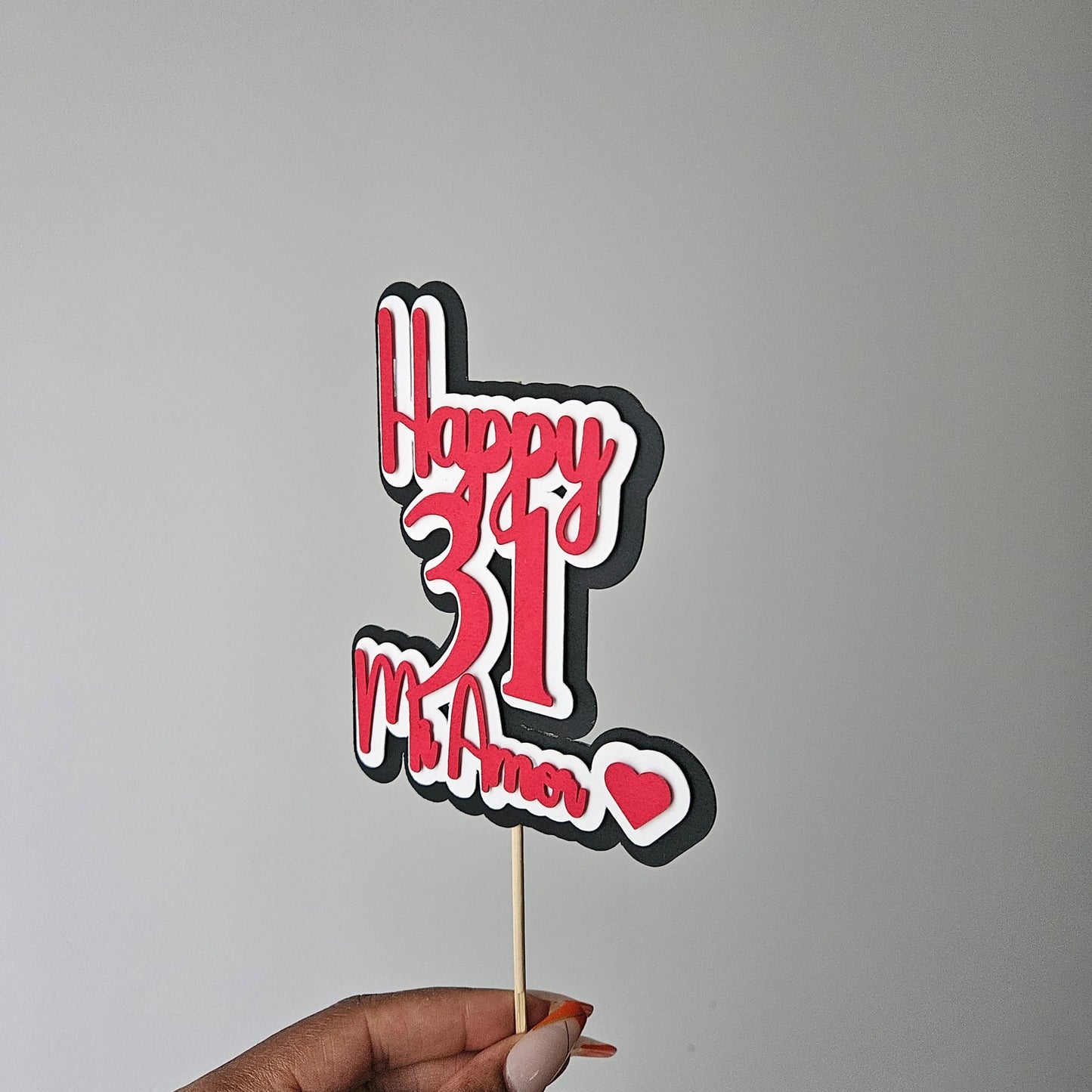Cake Topper Personnalisé - Bel Jewelry and CO