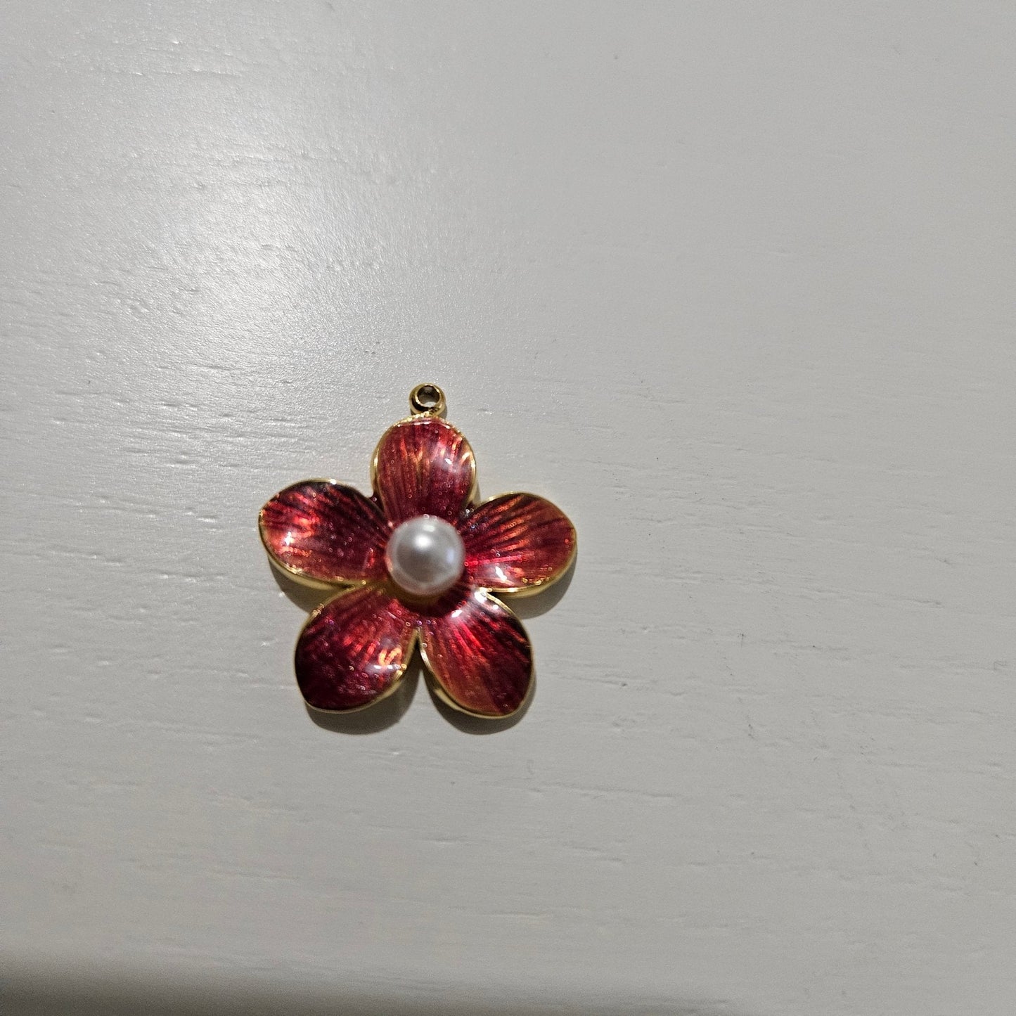 Fleur Rouge Perle - Bel Jewelry and CO