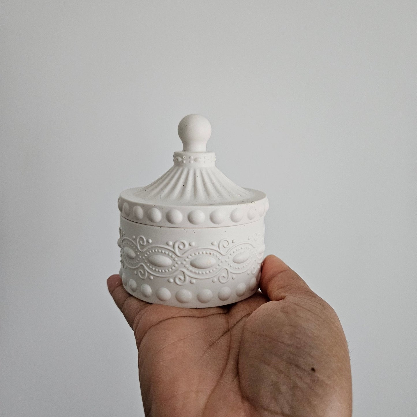 Pot Baroque en Jesmonite Fait Main - Bel Jewelry and CO