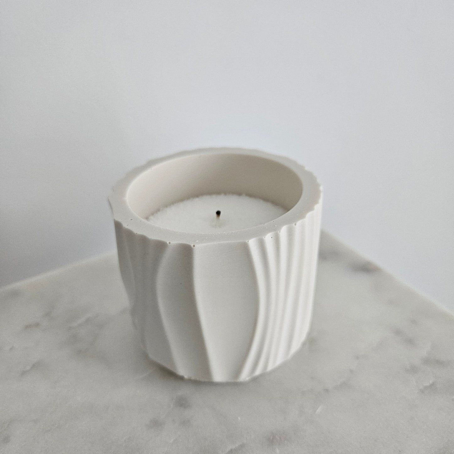 Pot Terra Waves en Jesmonite fait main - Bel Jewelry and CO
