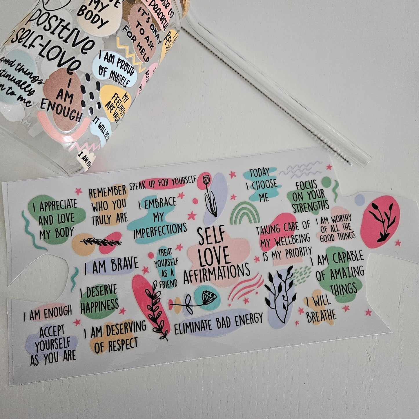 Verre personnalisé Positif 400ml - Bel Jewelry and CO