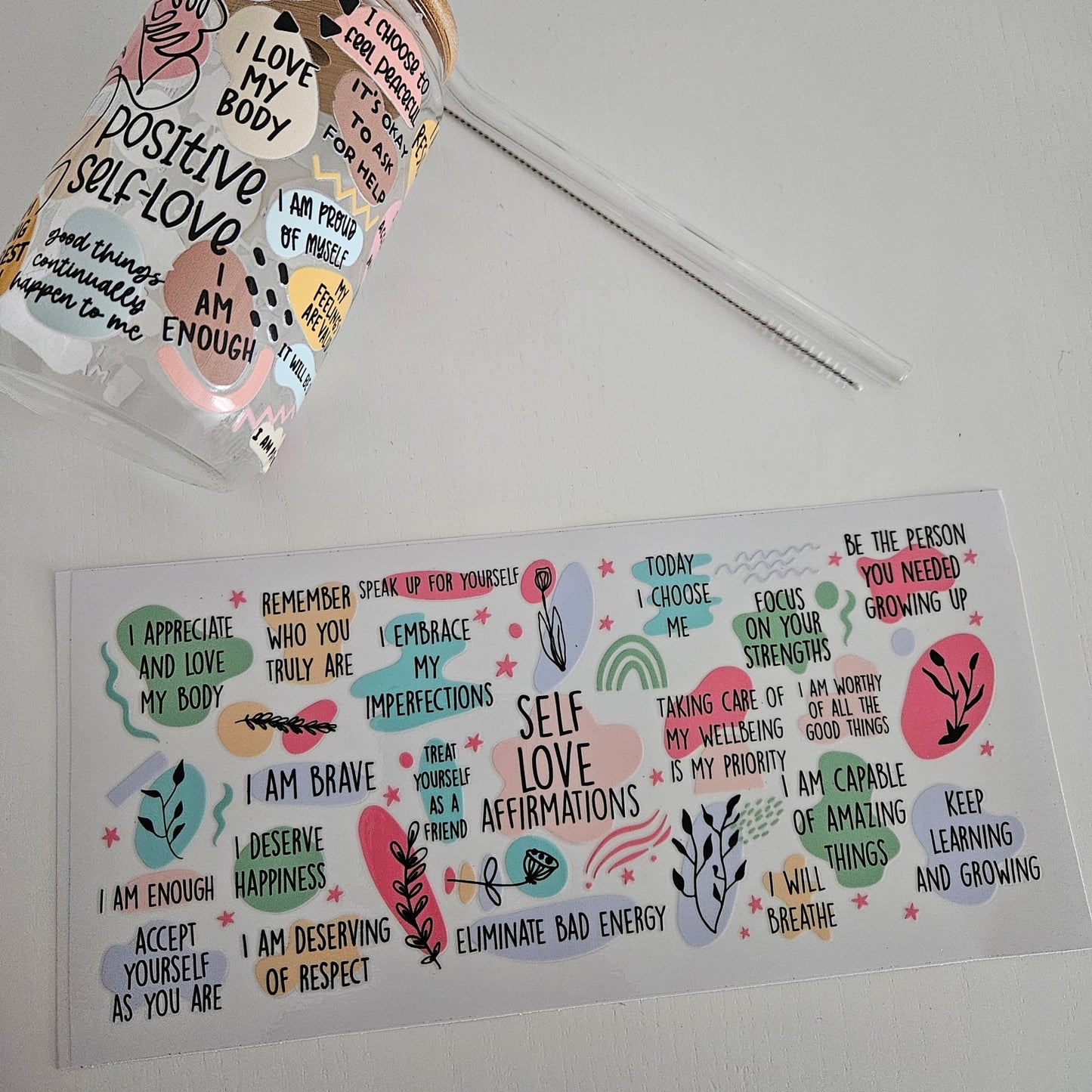 Verre personnalisé Positif 550ml - Bel Jewelry and CO