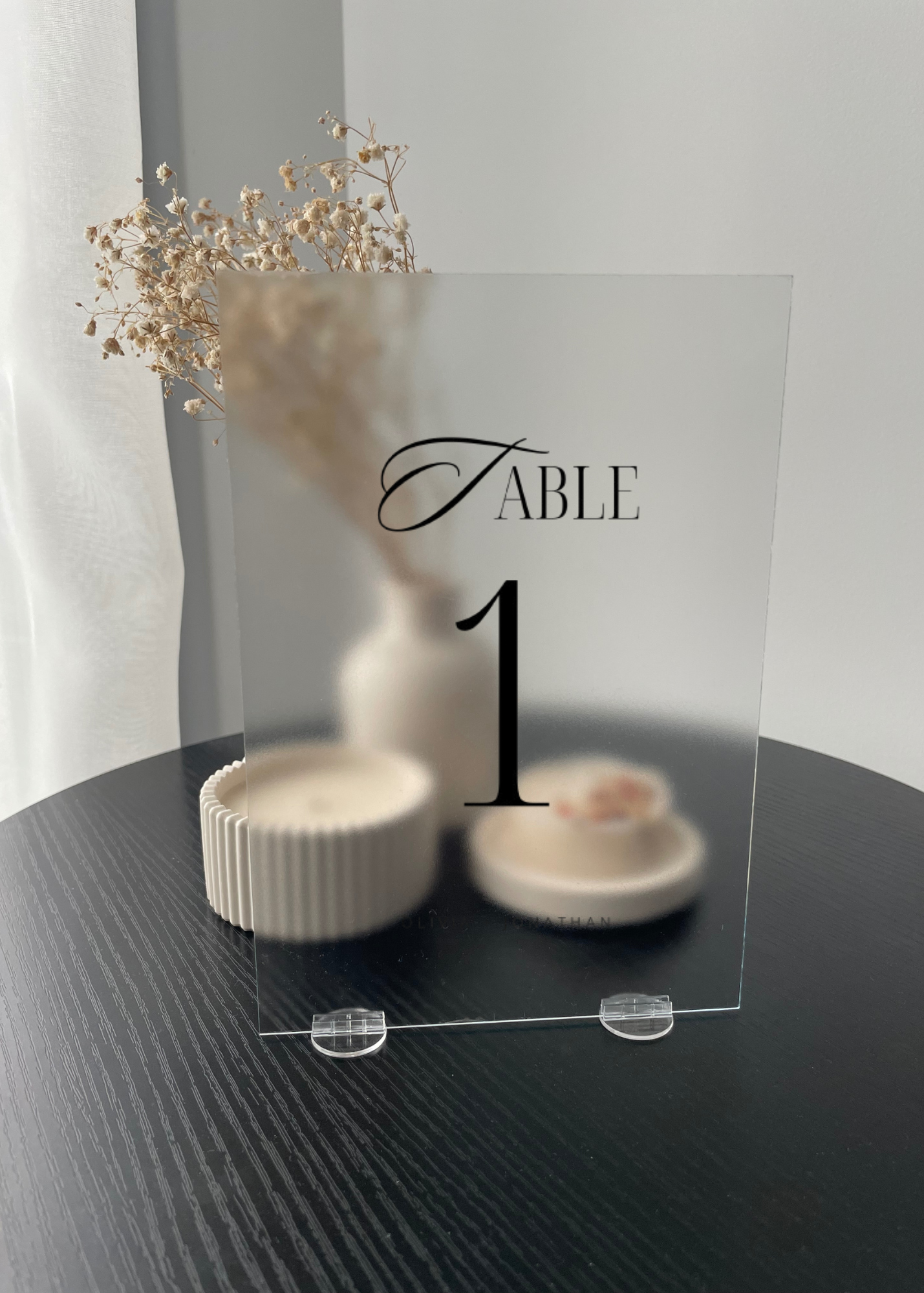 Wedding table number