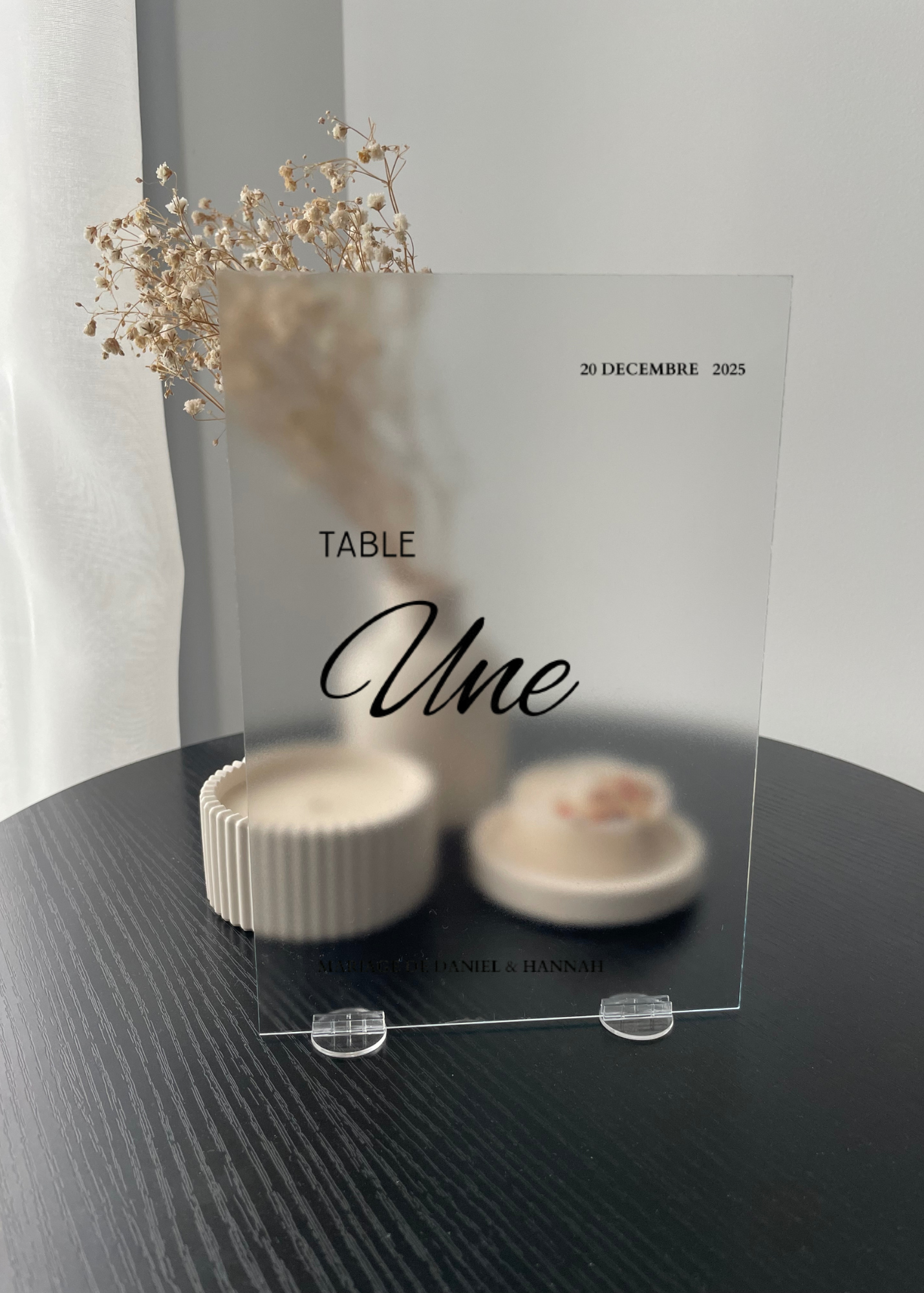 Wedding table number