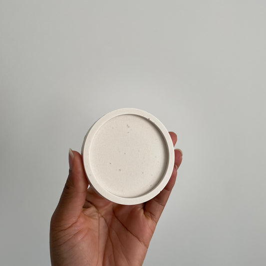 Handmade Jesmonite Round Tray