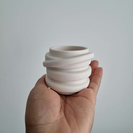 Handmade Jesmonite Strip Pot