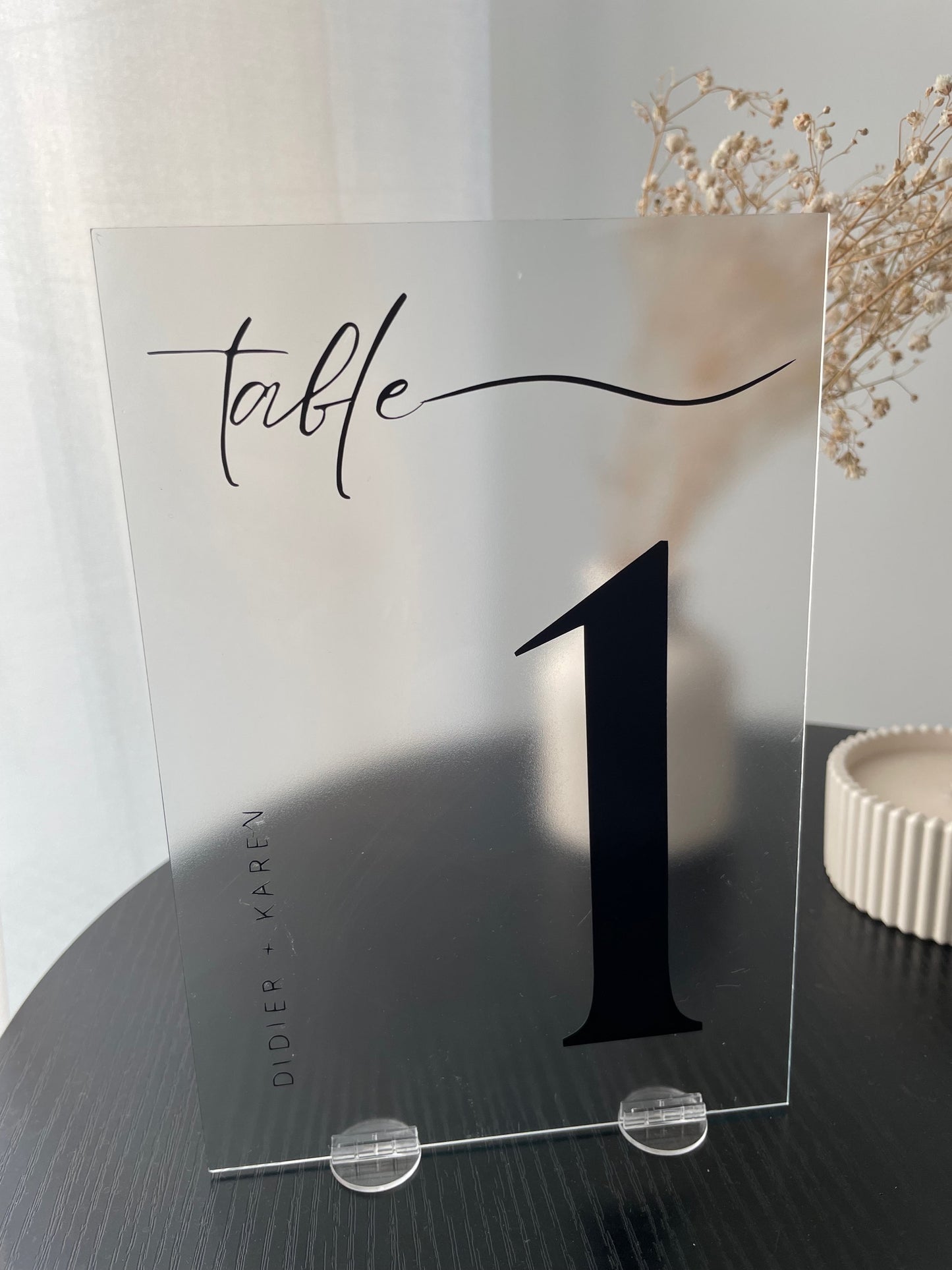 Wedding table number