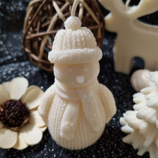 Snowman Candle