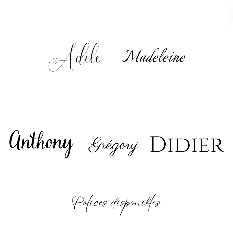 Marca de copas para invitadas de boda.