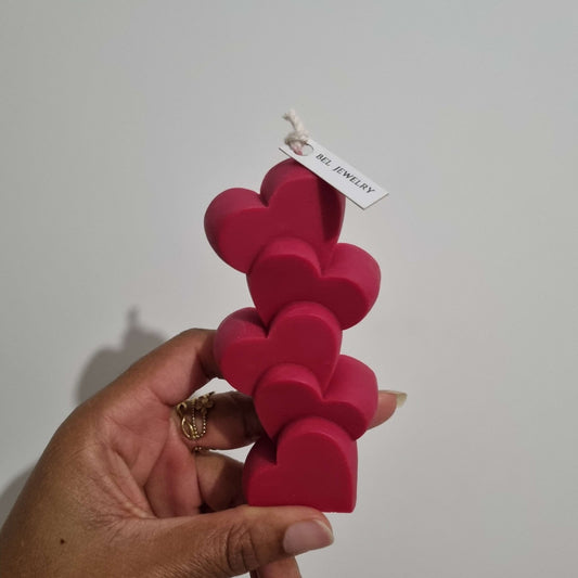 Bougie Corazones Rouge - Bel Jewelry and CO