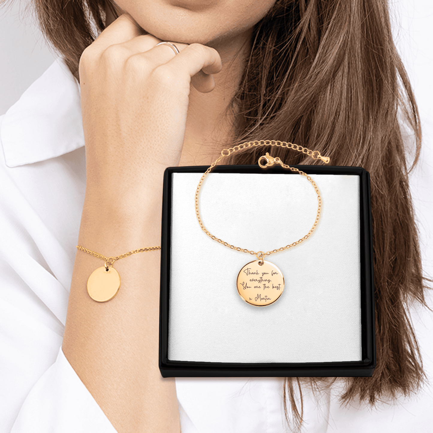 Bracelet Texte Message personnalisable en acier inoxydable | Gravure offerte | Waterproof et hypoallergénique - Bel Jewelry and CO