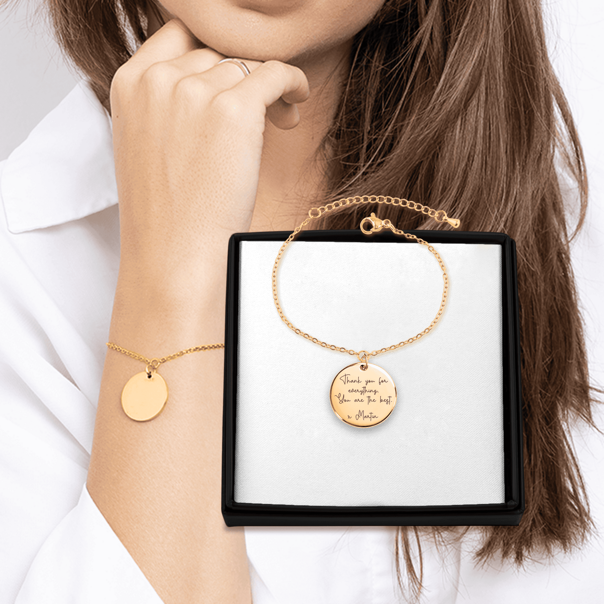 Bracelet Texte Message personnalisable en acier inoxydable | Gravure offerte | Waterproof et hypoallergénique - Bel Jewelry and CO