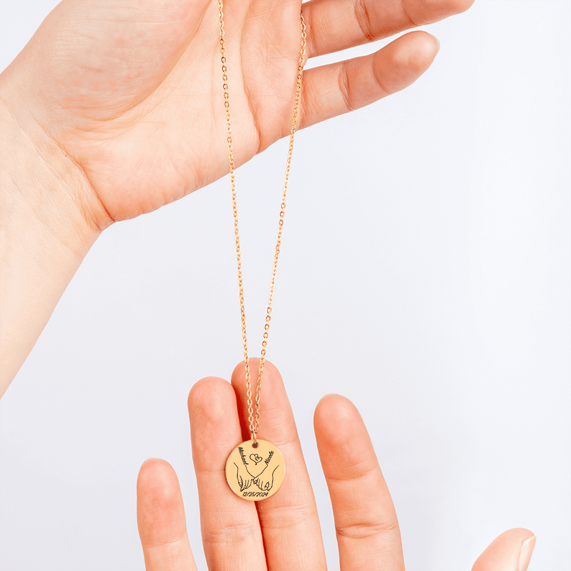 Collier 1ere fois Date personnalisables en acier inoxydable | Gravure offerte | Waterproof et hypoallergénique - Bel Jewelry and CO
