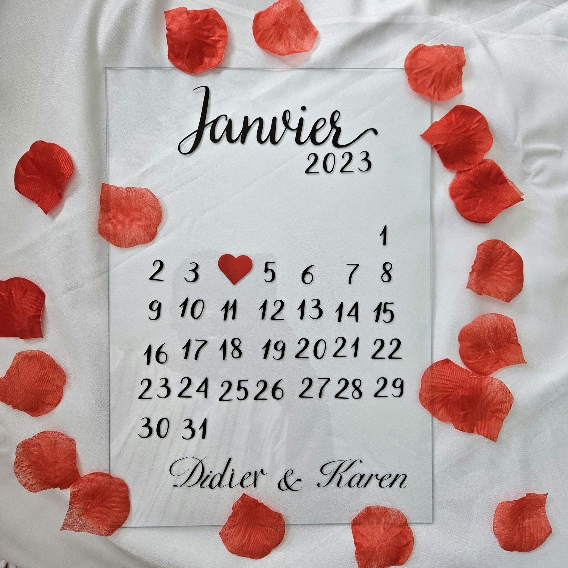 Panneau Date (Rencontre ou Mariage) - Bel Jewelry and CO