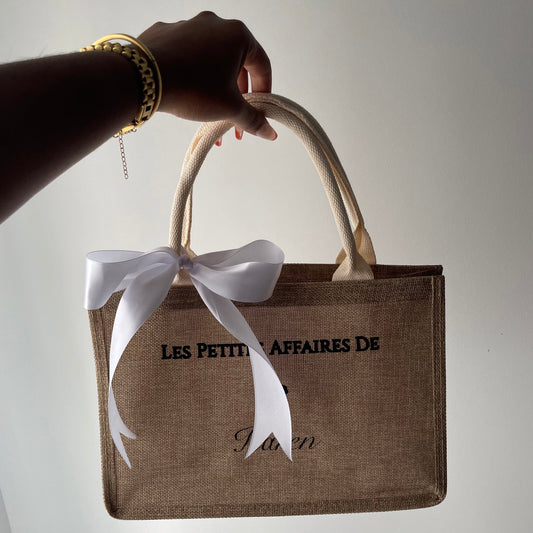 petit sac jute personnalisé