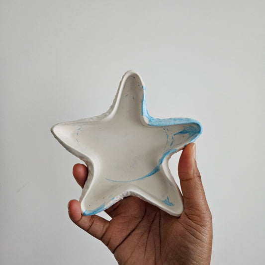 Plateau Etoile de Mer en Jesmonite fait main - Bel Jewelry and CO