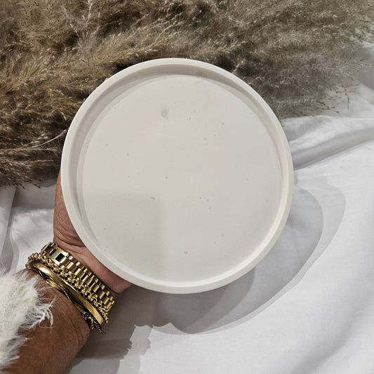 Plateau Rond Large Jesmonite fait main - Bel Jewelry and CO