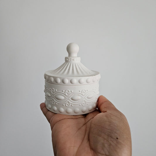 Pot Baroque en Jesmonite Fait Main - Bel Jewelry and CO