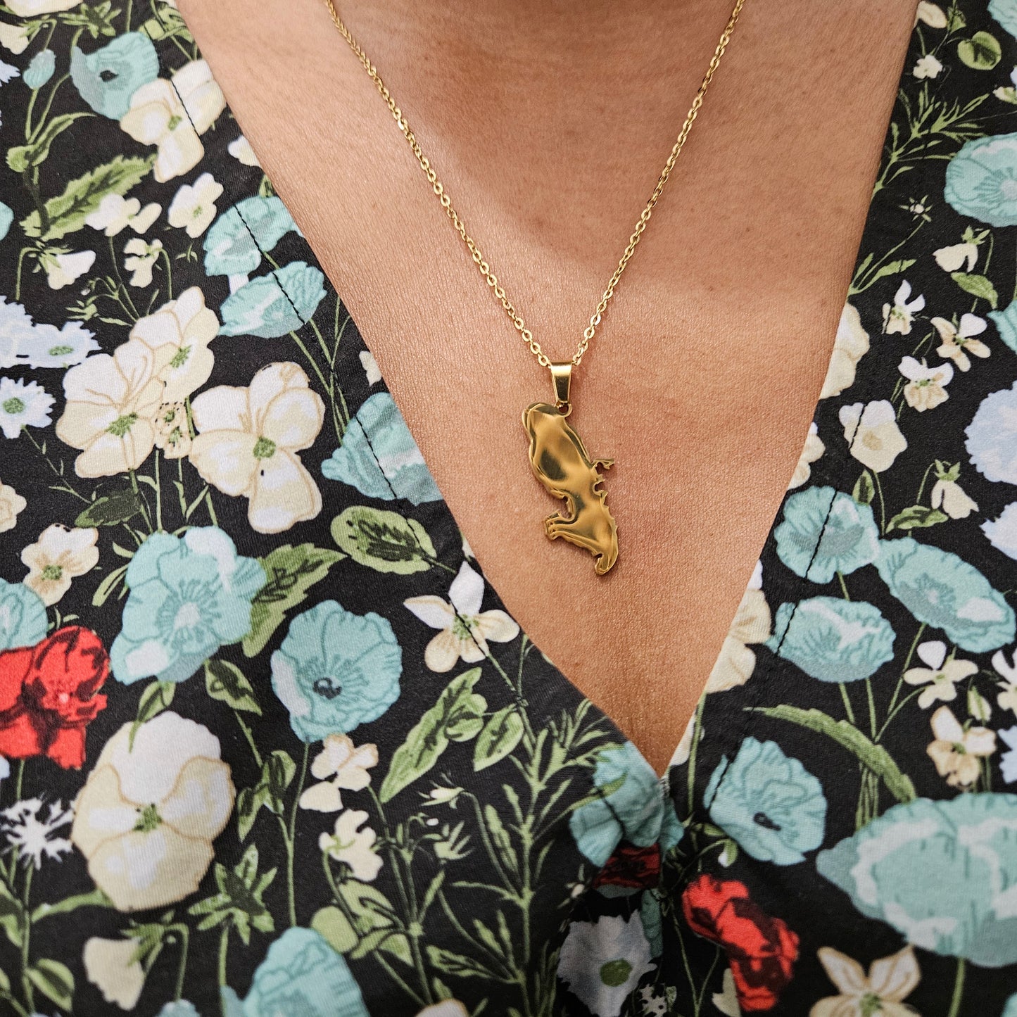 Collier Carte Martinique