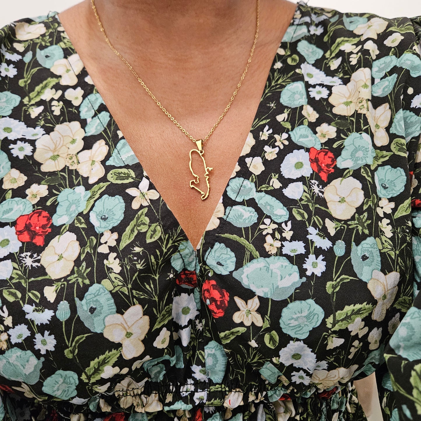 Collier Carte Martinique